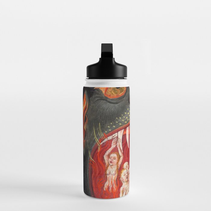 The mouth of Hell medieval art Water Bottle Gallery Image 3