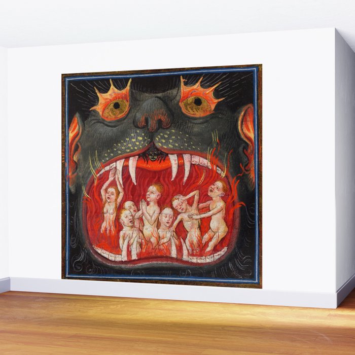 The mouth of Hell medieval art Wall Mural Gallery Image 2