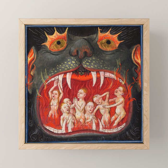 The mouth of Hell medieval art Mini Art Print Gallery Image 1