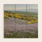California Wildflowers Wood Wall Art Gallery Image 1