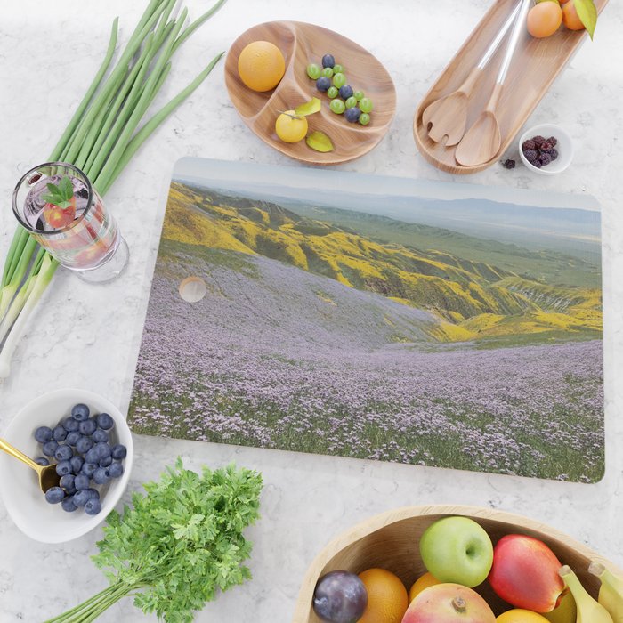 California Wildflowers Cutting Board Gallery Image 2