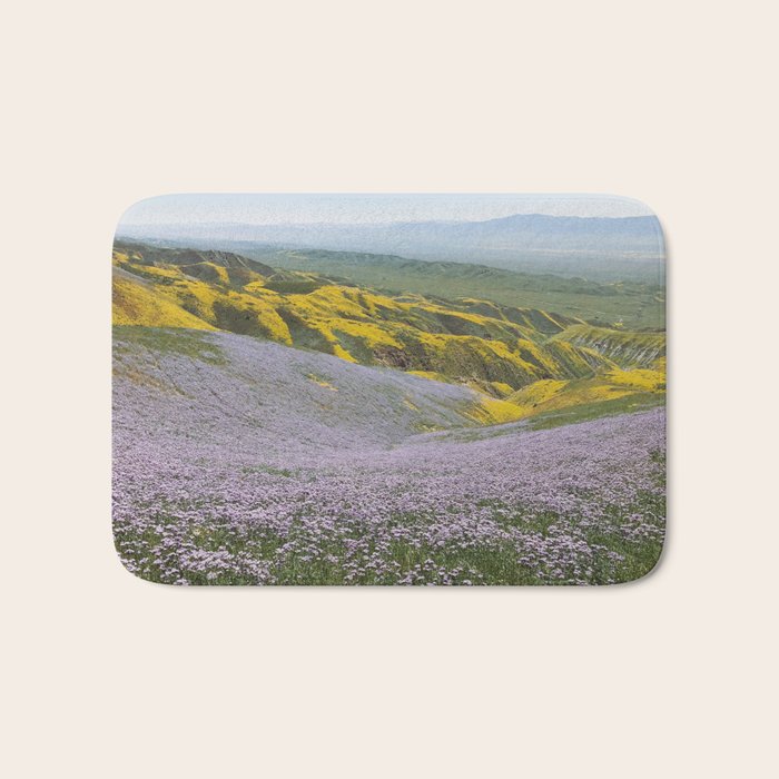 California Wildflowers Bath Mat Gallery Image 1