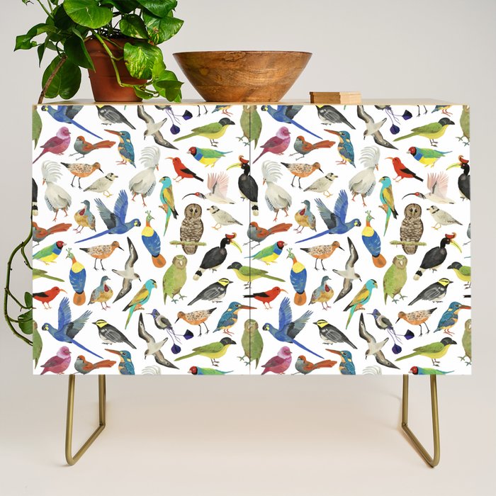 Endangered Birds Around the World Credenza Gallery Image 1