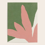 Leaves Minimalism - Pink Green Poster Gallery Image 4