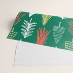 Green christmas pine tree doodle pattern Wrapping Paper Gallery Image 2