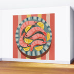 Shrimp Picnic Wall Mural Gallery Image 2