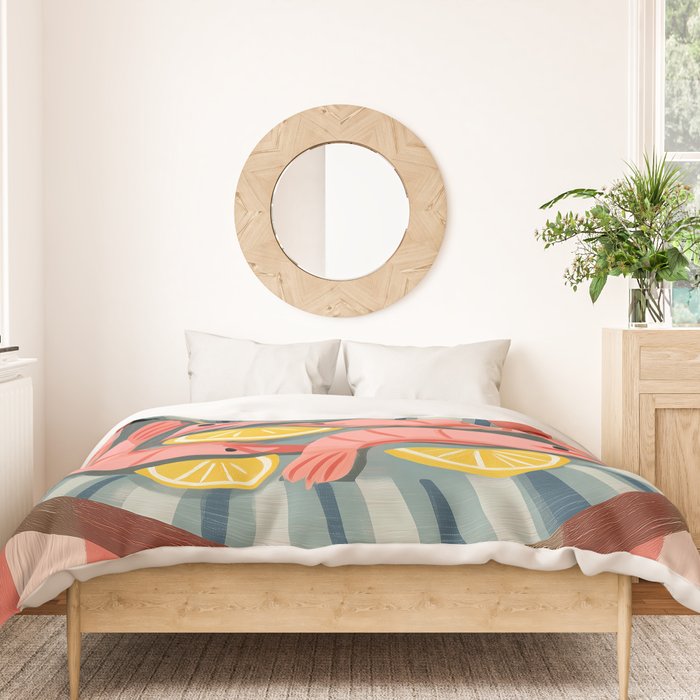 Shrimp Picnic Duvet Cover Gallery Image 3