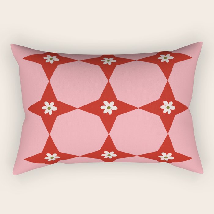 Flower Tile I Rectangular Pillow Gallery Image 2