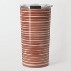 Nomad Terracotta Stripes Travel Mug Gallery Image 1