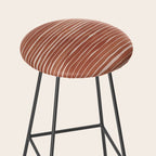 Nomad Terracotta Stripes Stool Gallery Image 2