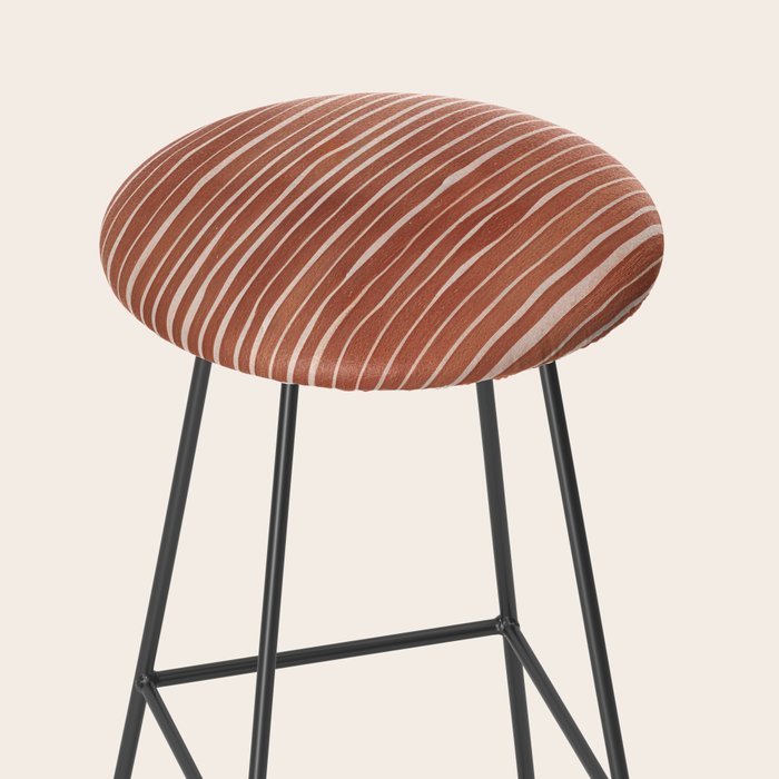 Nomad Terracotta Stripes Stool Gallery Image 2