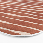 Nomad Terracotta Stripes Bath Mat Gallery Image 3
