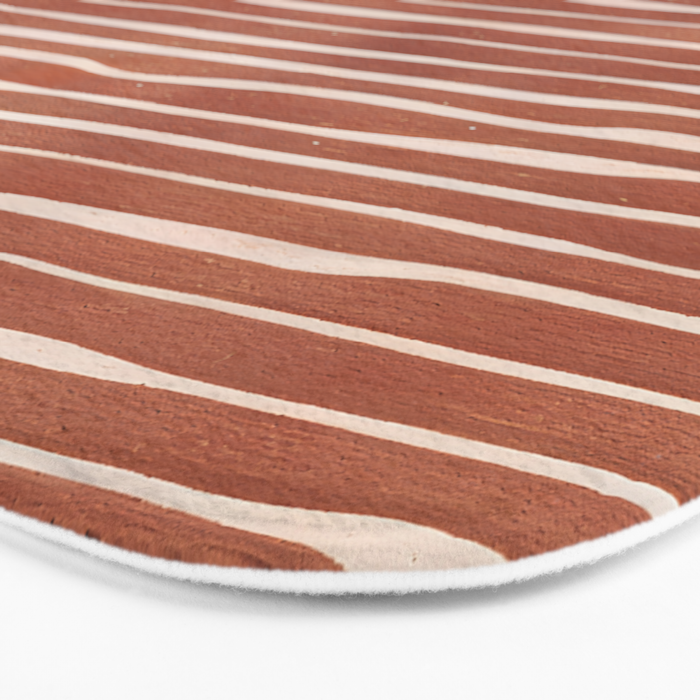 Nomad Terracotta Stripes Bath Mat Gallery Image 3