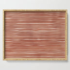 Nomad Terracotta Stripes Serving Tray Gallery Image 1