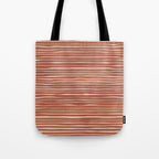 Nomad Terracotta Stripes Tote Bag Gallery Image 1