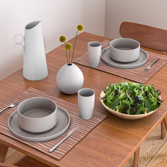 Nomad Terracotta Stripes Placemat Gallery Image 2