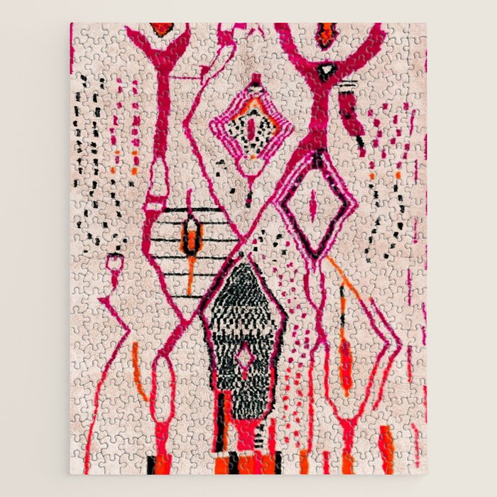 Heritage Oriental Moroccan Carpet Design Jigsaw Puzzle Gallery Image 1