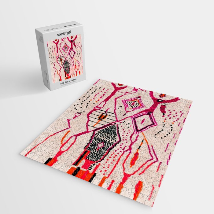 Heritage Oriental Moroccan Carpet Design Jigsaw Puzzle Gallery Image 2