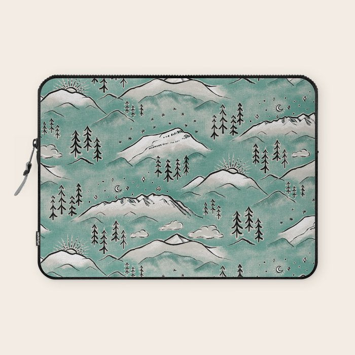 Monte Vista - Turquoise and silver Laptop Sleeve Gallery Image 1