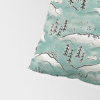 Monte Vista - Turquoise and silver Pillow Sham Gallery Image 4