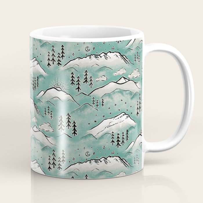 Monte Vista - Turquoise and silver Coffee Mug Gallery Image 1