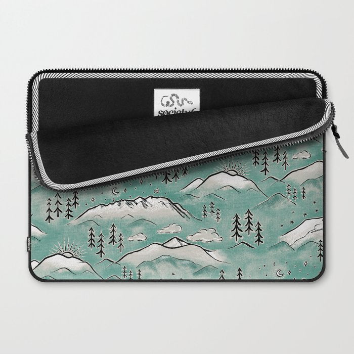 Monte Vista - Turquoise and silver Laptop Sleeve Gallery Image 2