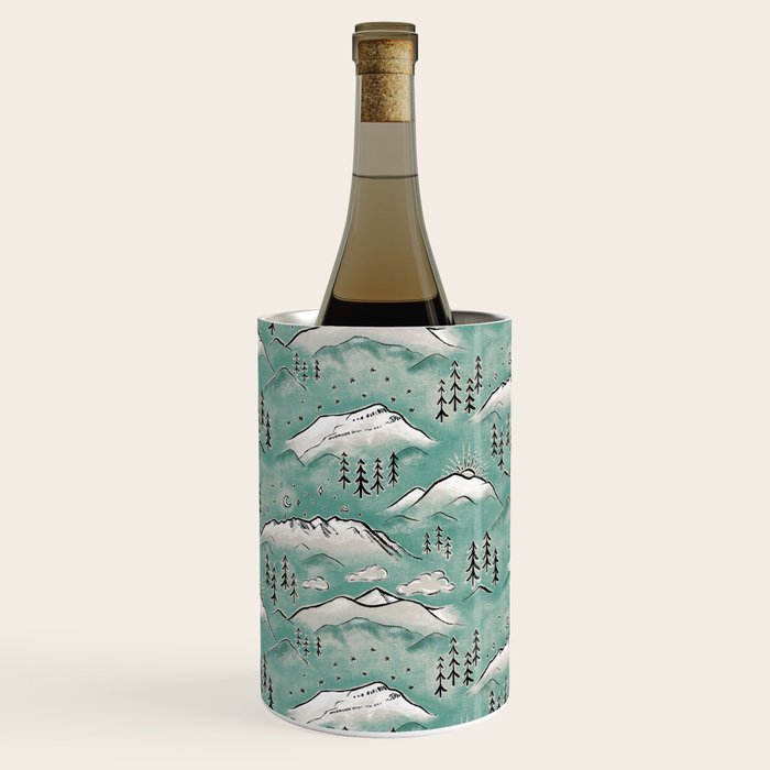 Monte Vista - Turquoise and silver Wine Chiller Gallery Image 1