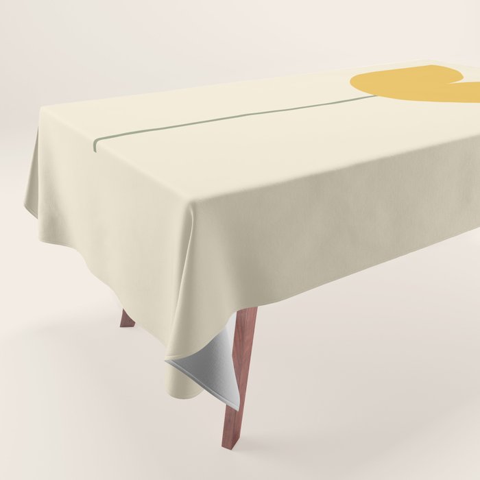Vintage Tulip Minimalism - Yellow Tablecloth Gallery Image 1