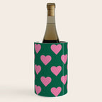 Bubblegum and Forest Just Hearts Wine Chiller Gallery Image 1