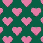 Bubblegum and Forest Just Hearts Coffee Mug Gallery Image 2