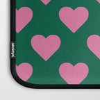 Bubblegum and Forest Just Hearts Laptop Sleeve Gallery Image 3
