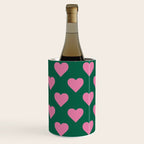 Bubblegum and Forest Just Hearts Wine Chiller Gallery Image 2