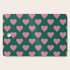 Bubblegum and Forest Just Hearts Cutting Board Gallery Image 1