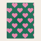 Bubblegum and Forest Just Hearts Notebook Gallery Image 4