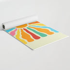 Retro Sun Waves: Rainbow Edition Yoga Mat Gallery Image 2