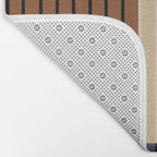 Color Block Line Abstract I Boho Rustic Bath Mat Gallery Image 2
