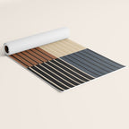 Color Block Line Abstract I Boho Rustic Yoga Mat Gallery Image 2