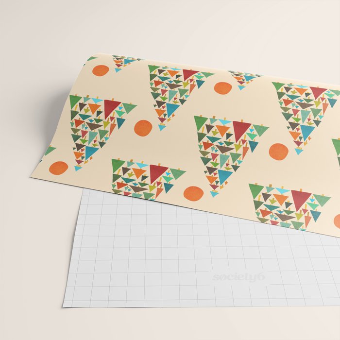 The house at the pine forest Wrapping Paper Gallery Image 2