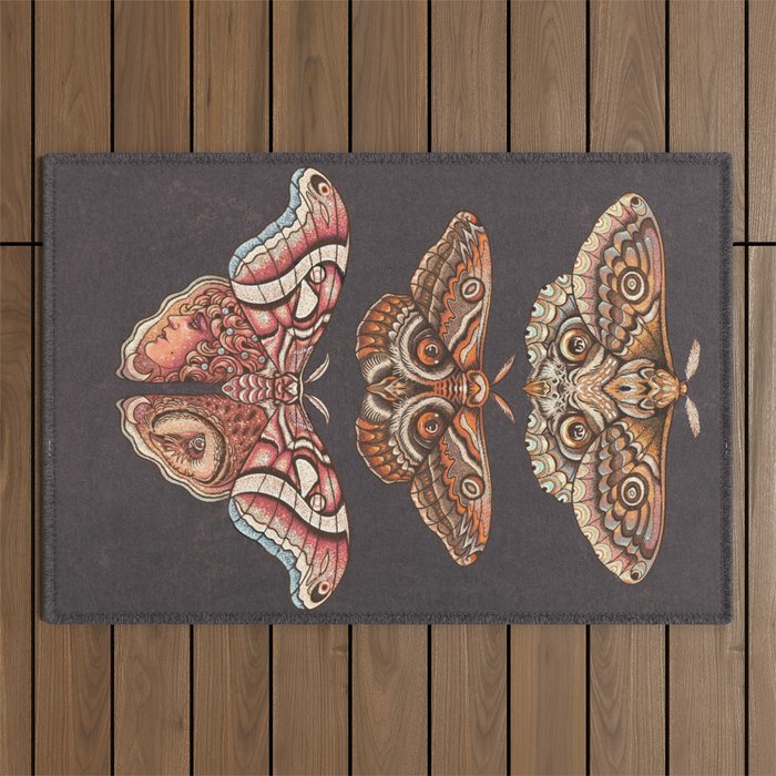Moth Wings IV Outdoor Rug Gallery Image 1