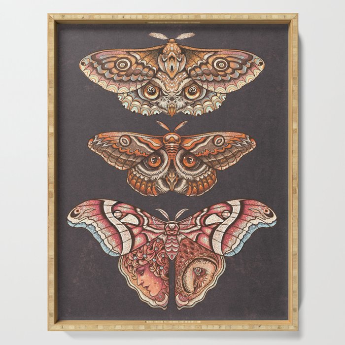 Moth Wings IV Serving Tray Gallery Image 1