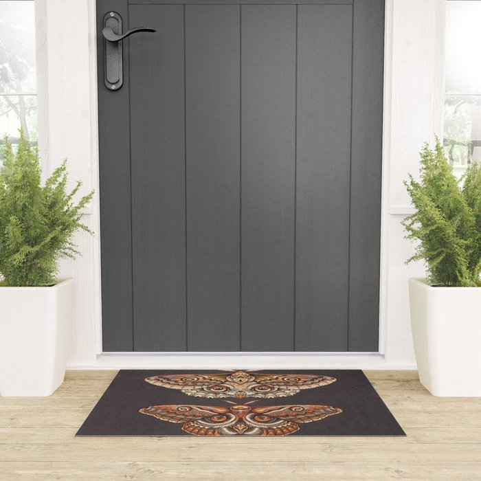 Moth Wings IV Welcome Mat Gallery Image 3