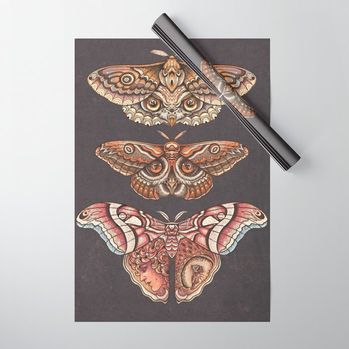 Moth Wings IV Wrapping Paper Gallery Image 1
