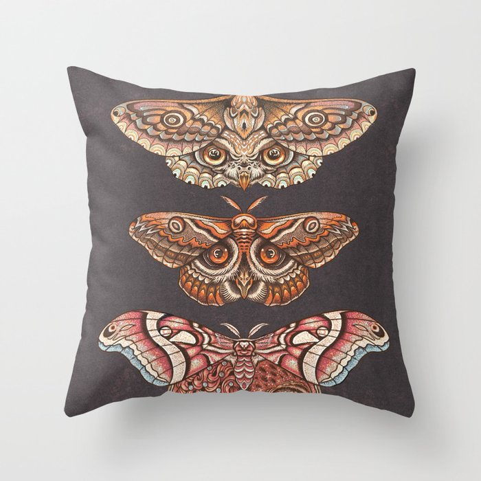 Moth Wings IV Throw Pillow Gallery Image 1