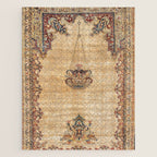Tabriz  Antique North West Persian Silk Niche Rug Print Jigsaw Puzzle Gallery Image 1