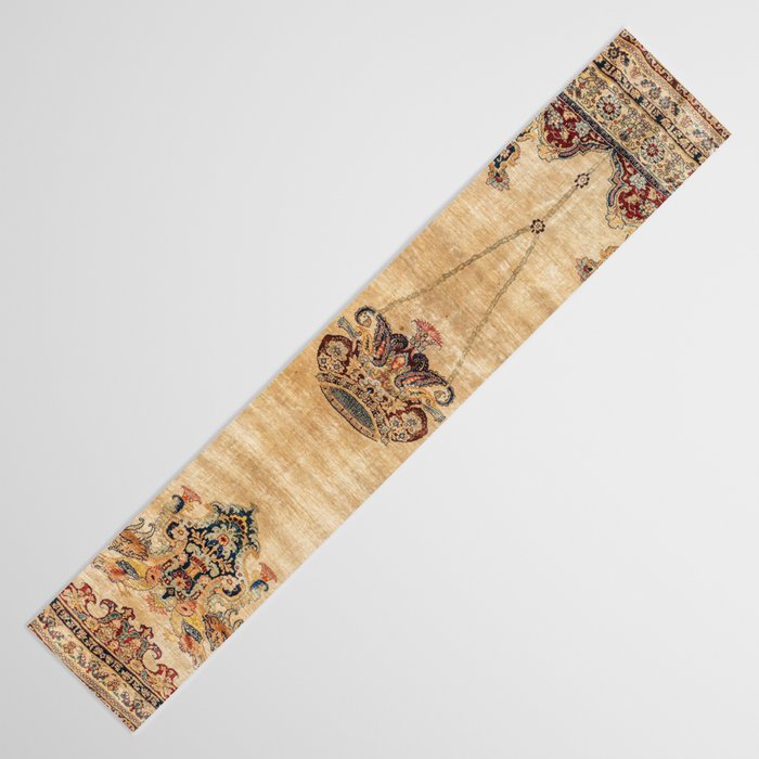 Tabriz  Antique North West Persian Silk Niche Rug Print Table Runner Gallery Image 3