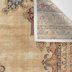Tabriz  Antique North West Persian Silk Niche Rug Print Wall Tapestry Gallery Image 3