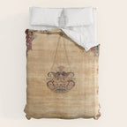 Tabriz  Antique North West Persian Silk Niche Rug Print Duvet Cover Gallery Image 6
