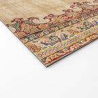 Tabriz  Antique North West Persian Silk Niche Rug Print Welcome Mat Gallery Image 2