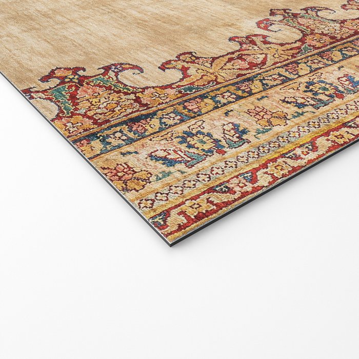 Tabriz  Antique North West Persian Silk Niche Rug Print Welcome Mat Gallery Image 2