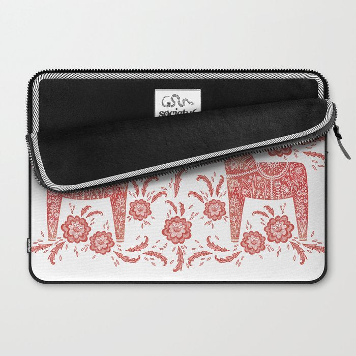 Swedish Dala Horse Red Laptop Sleeve Gallery Image 2